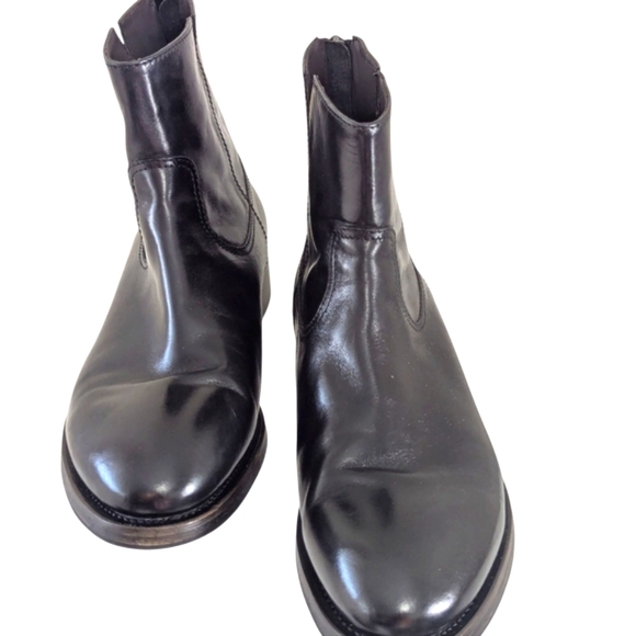 Project TWLV Flame Black Leather Ankle Boots... Size 42/US 9 main image 9
